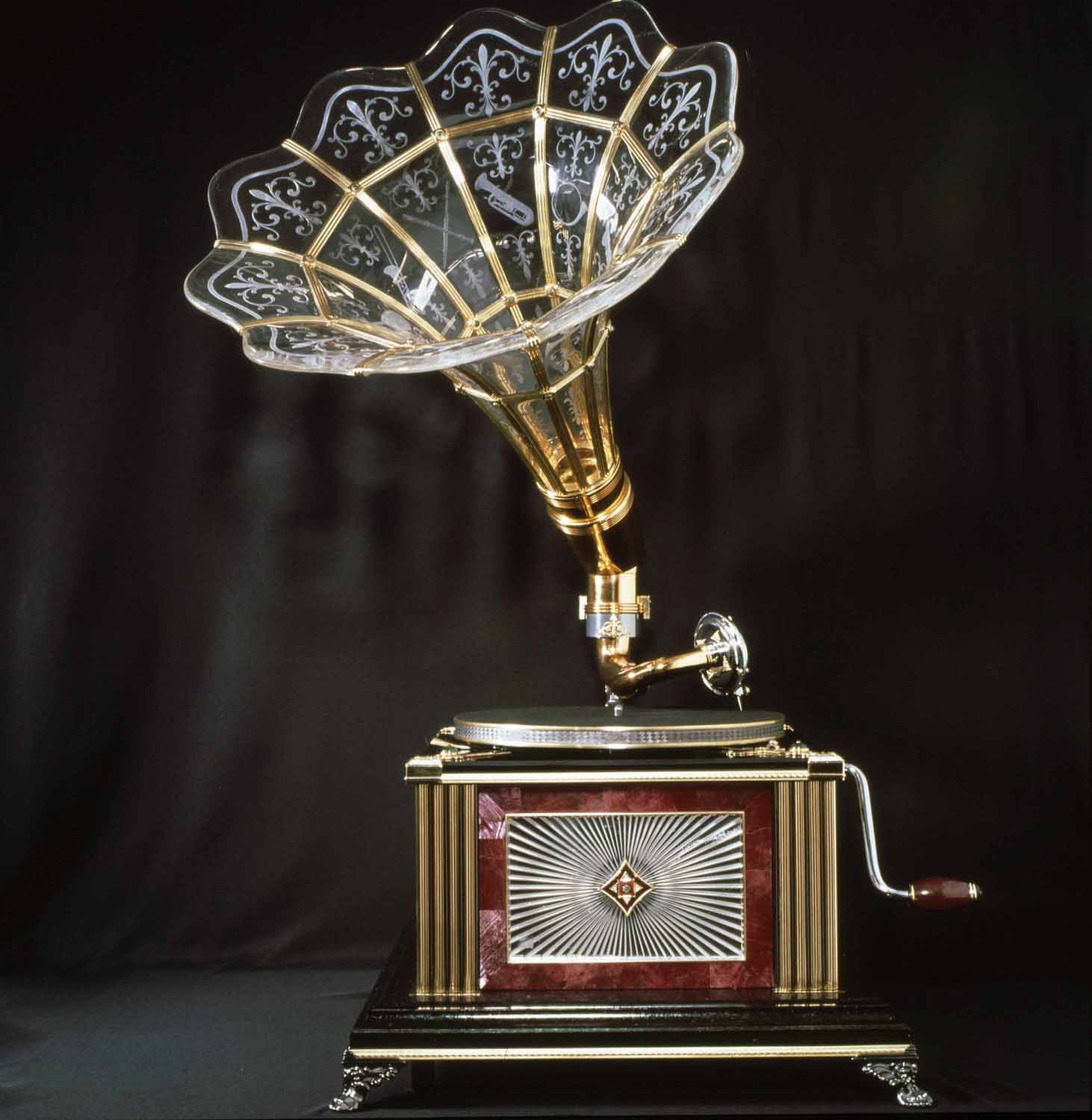 Voll funktionsfähiges Grammophon